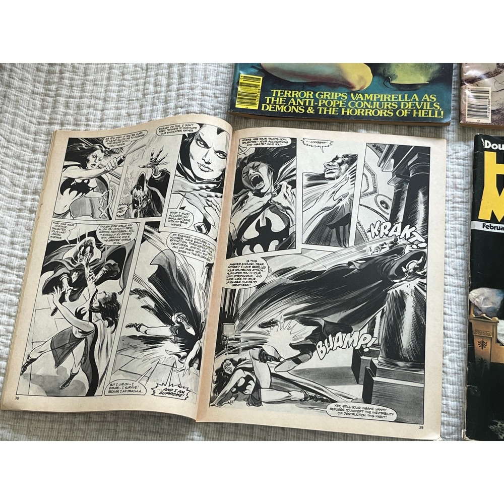 Vintage Vampirella Heavy Metal Tomb of Dracula Comic Magazine Lot of 4 1980 1984 - Picture 12 of 13